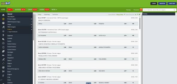 Betika betting site